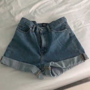 BDG mom high rise jean shorts